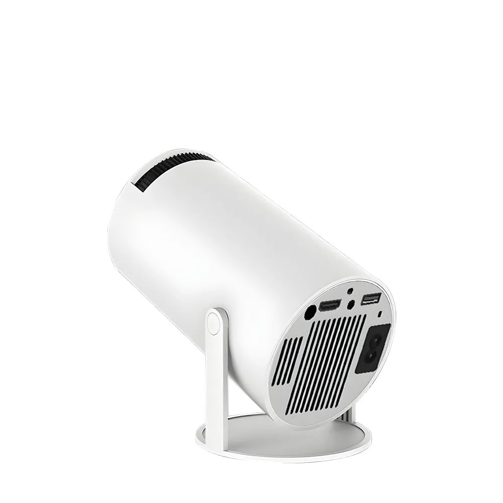Ayisa 720P HD Android Smart Projector AY300, Portable Projector with Stand, Enhanced WiFi 5/6, Could used with TV Stick, Smartphone, HDMI, USB, Perfect for Indoor & Outdoor Entertainment